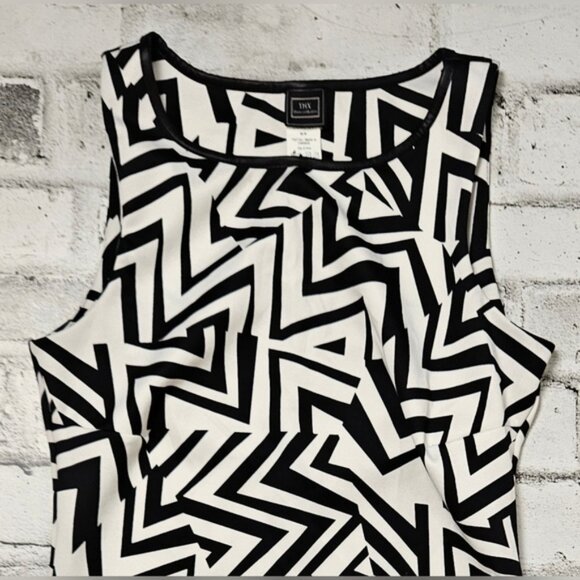 THX Y2K Abstract Black and White Dress - Picture 4 of 6